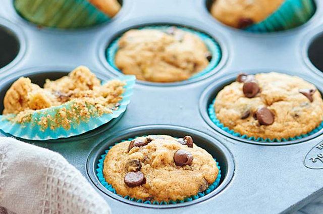 Vegan-Banana-Chocolate-Chip-Muffins-Show-Me-the-Yummy-2_Resized Recipe Image